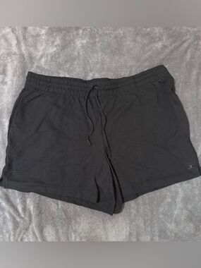 Danskin Black Athletic Lounge Shorts with Pockets and Drawstring
